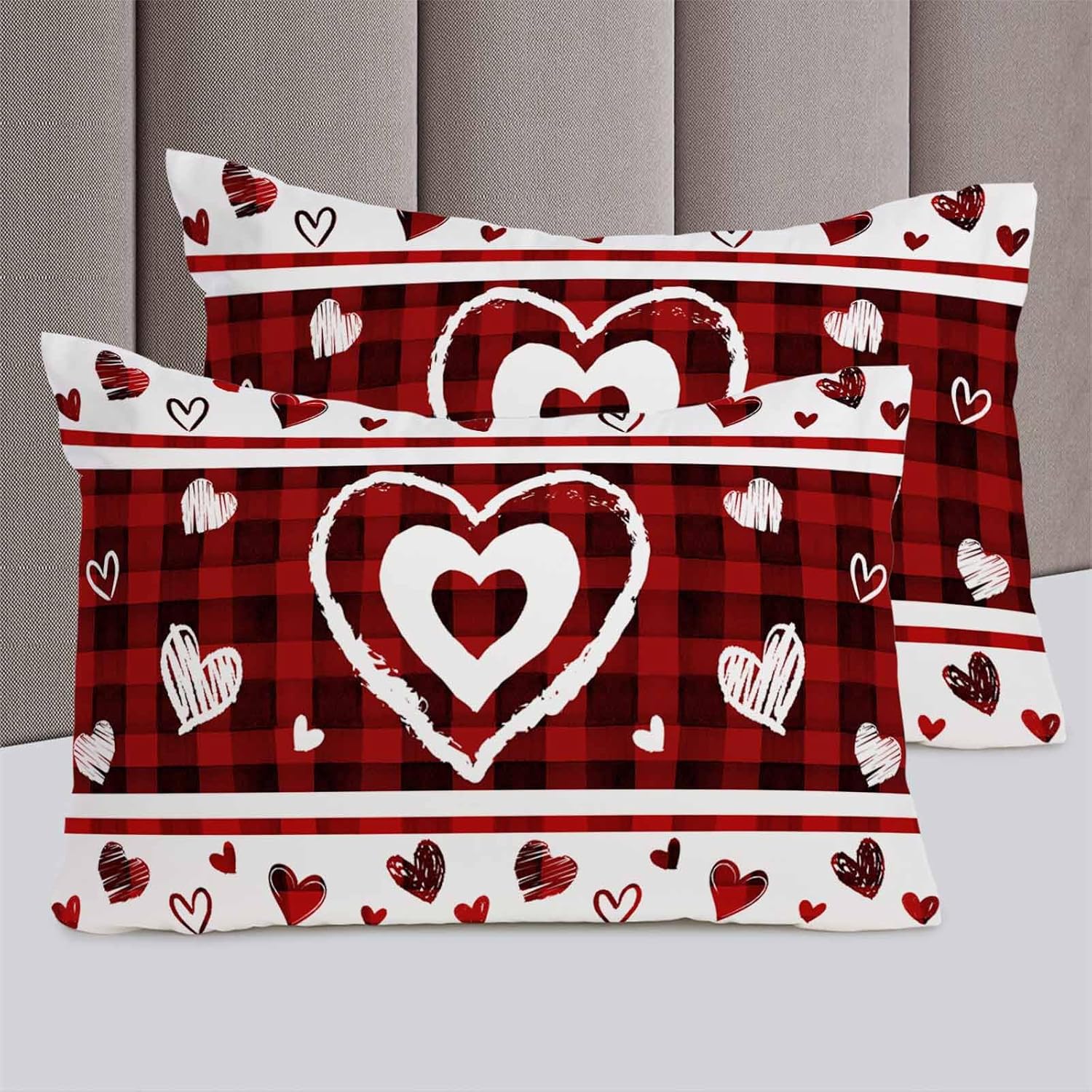 ZOE GARDEN Valentines Day Cal King Duvet Cover Set