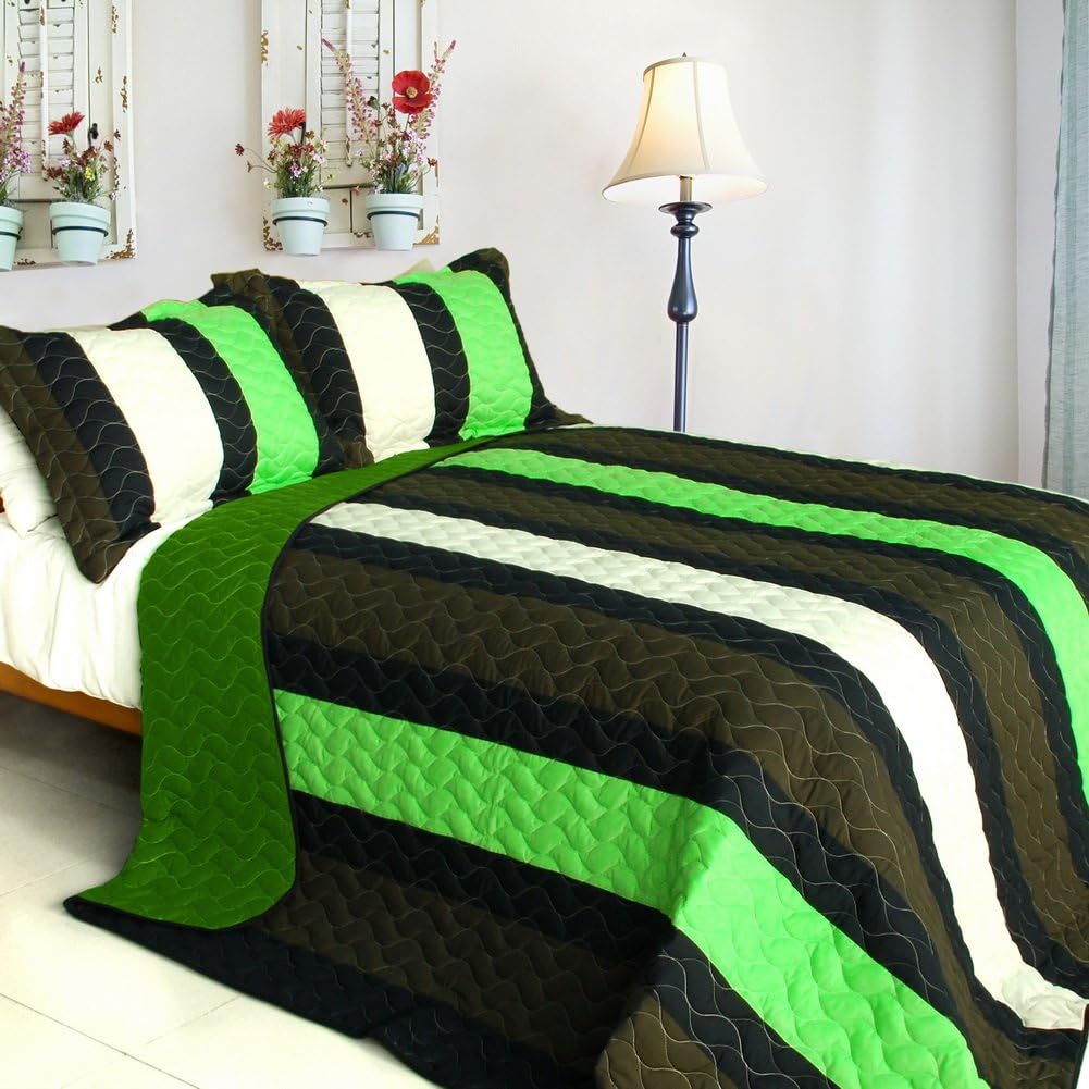 Onitiva Lemon Tree 3PC Quilt Set Full Queen Size