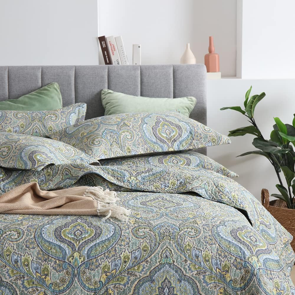 Autumn Dream Cotton Quilt Set 3-Piece King Size