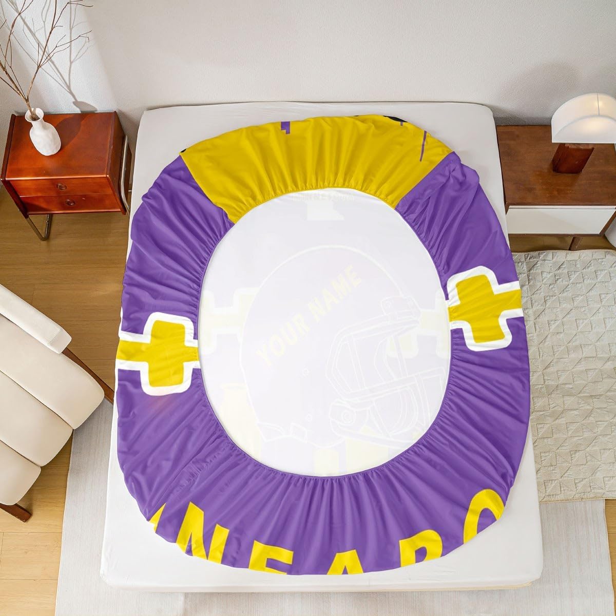 Erosebridal King Size Football Sheet Set with Pillowcases