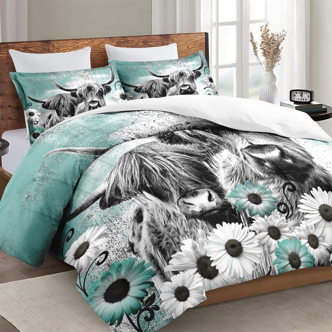 WeCozy King Size Comforter Set with 2 Pillowcases