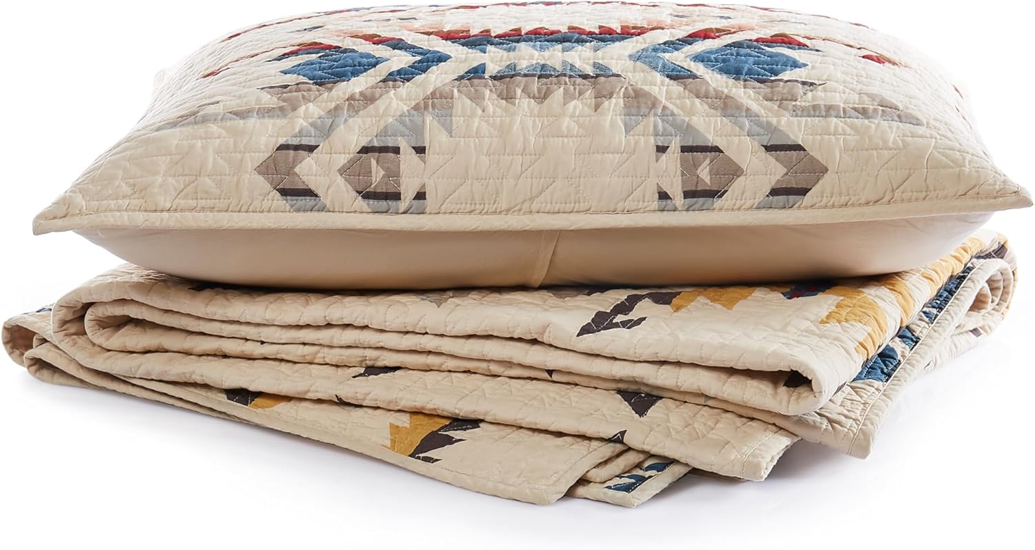 Pendleton White Sands Twin Quilt Set with 1 Sham 1