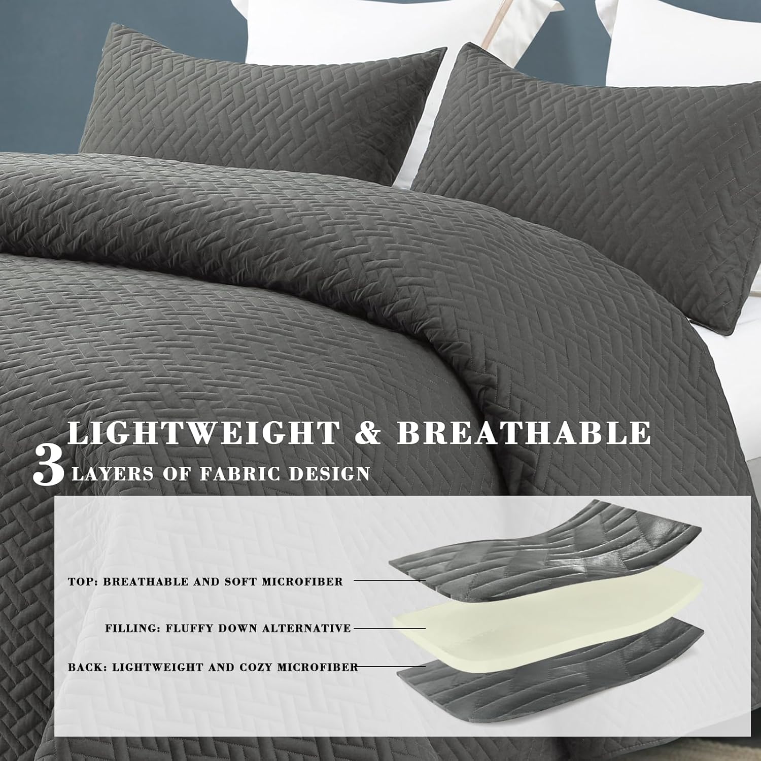 Exclusivo Mezcla King Size Quilt Bedspread Set