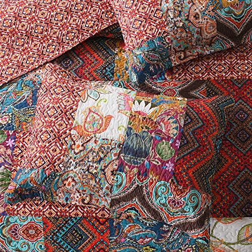 Autumn Dream Cotton Patchwork Quilt Set Queen Size