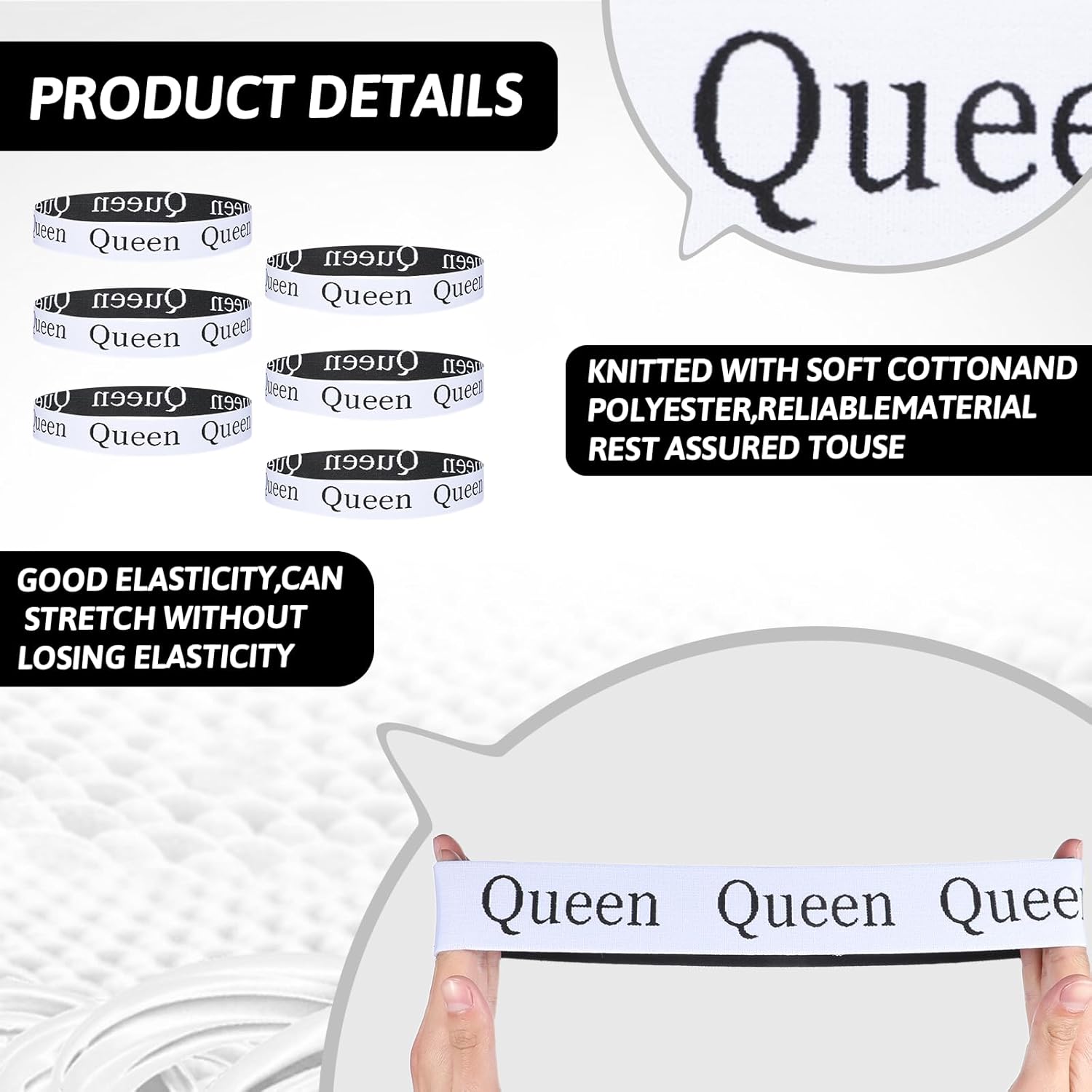 6 Pcs Bed Sheet Organizer Bands with Labels