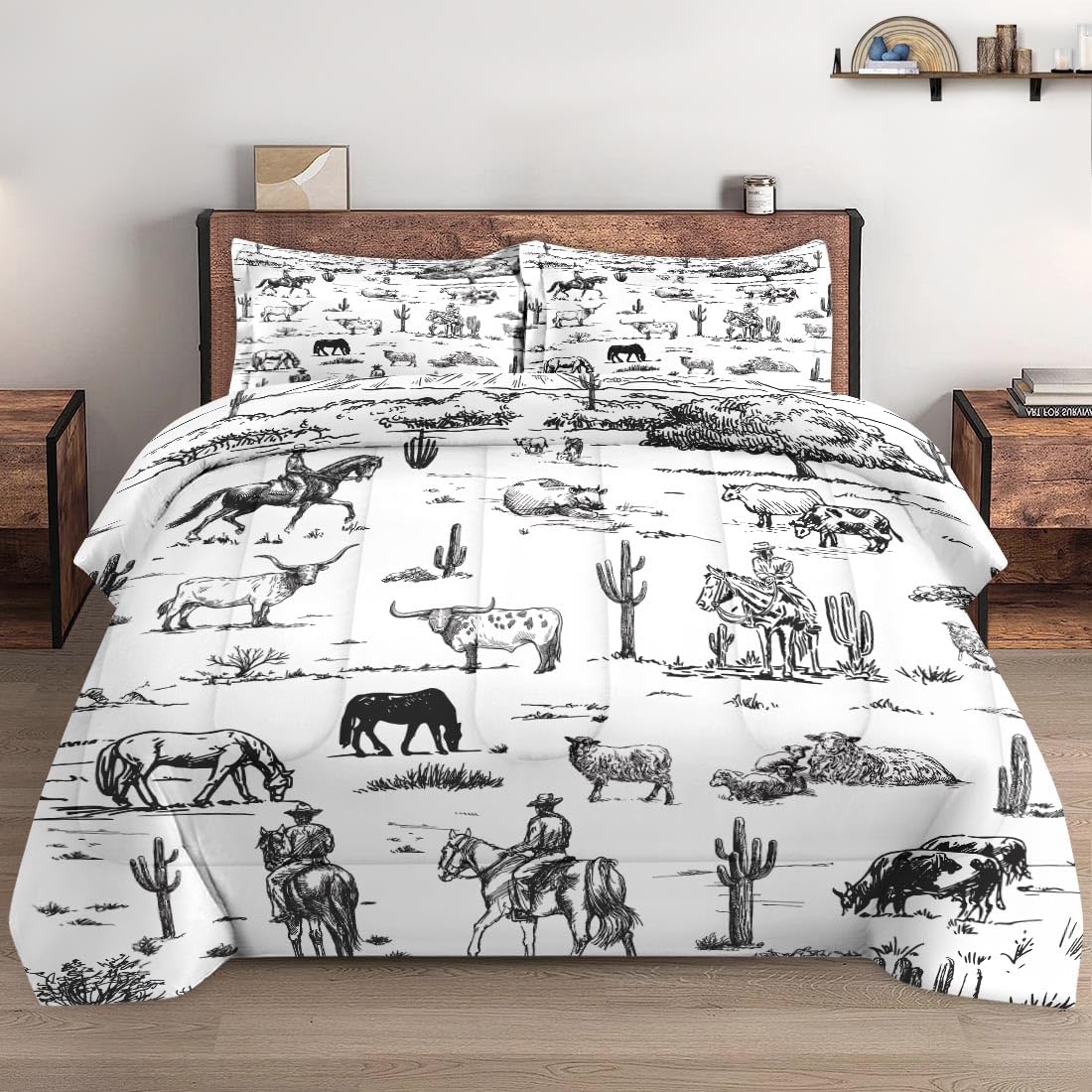 WeCozy King Size Comforter Set with 2 Pillowcase