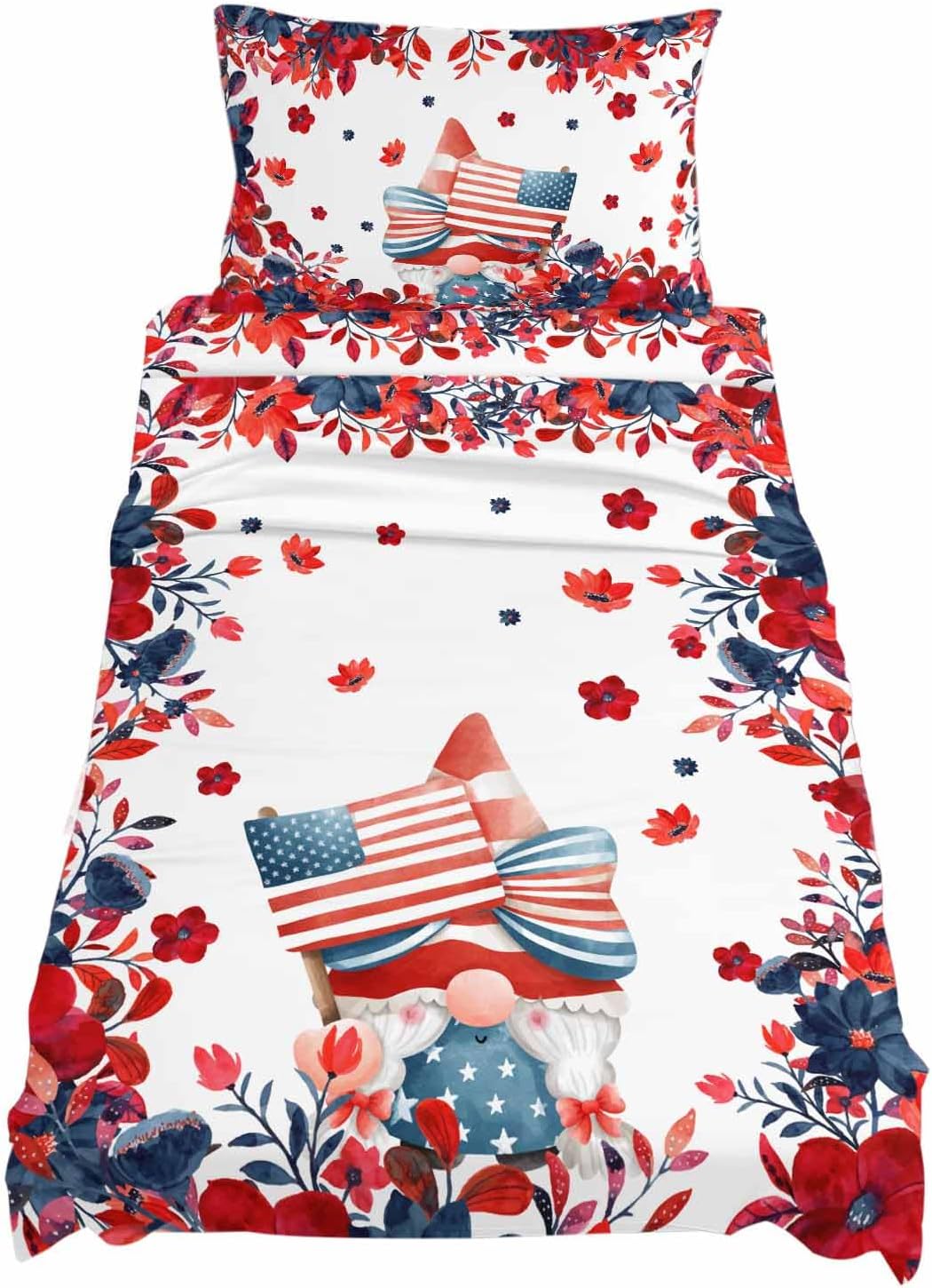 Boanket 4th of July Gnomes Twin XL Sheet Set