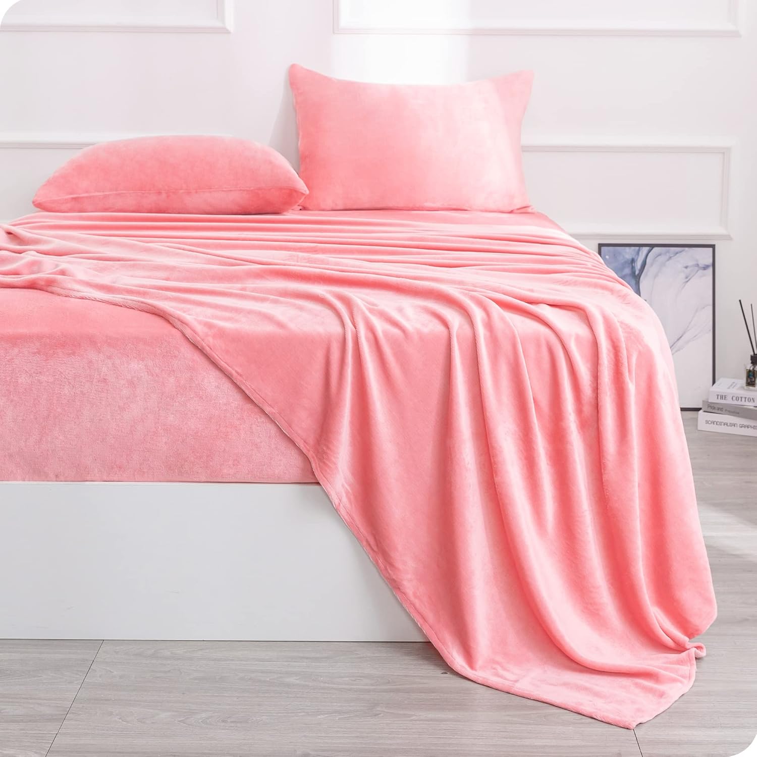 Best Season Velvet Plush Sheet Set Full Size 4 Piece
