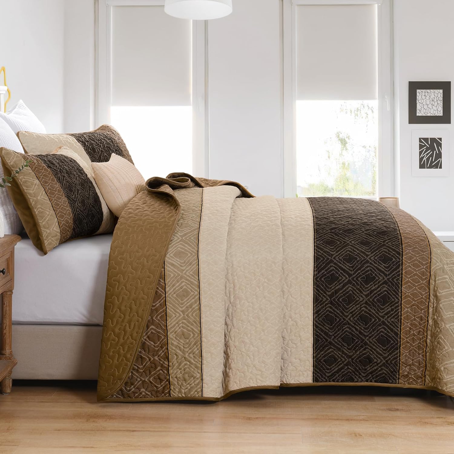 Cottolester Boho King Size Quilt Set
