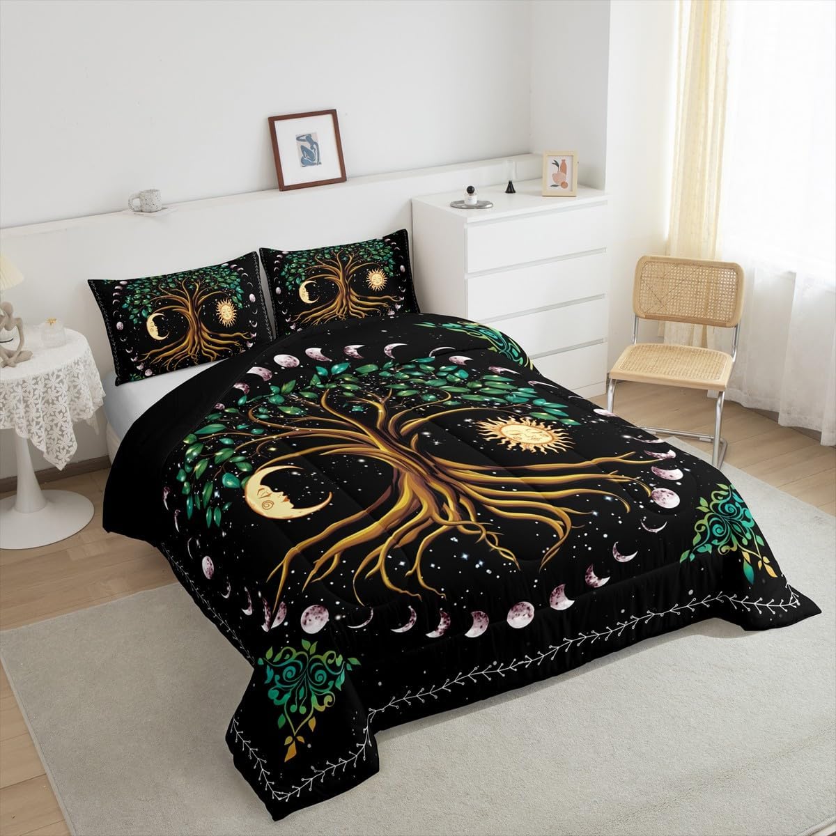 Manfei Tree Artwork Kids Comforter Set King Size