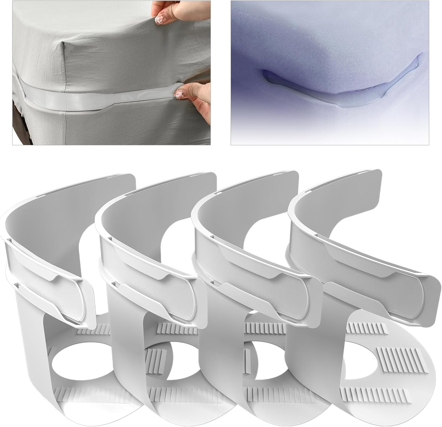 Ytopaa 4-Pack Sheet Locks with Holder Straps