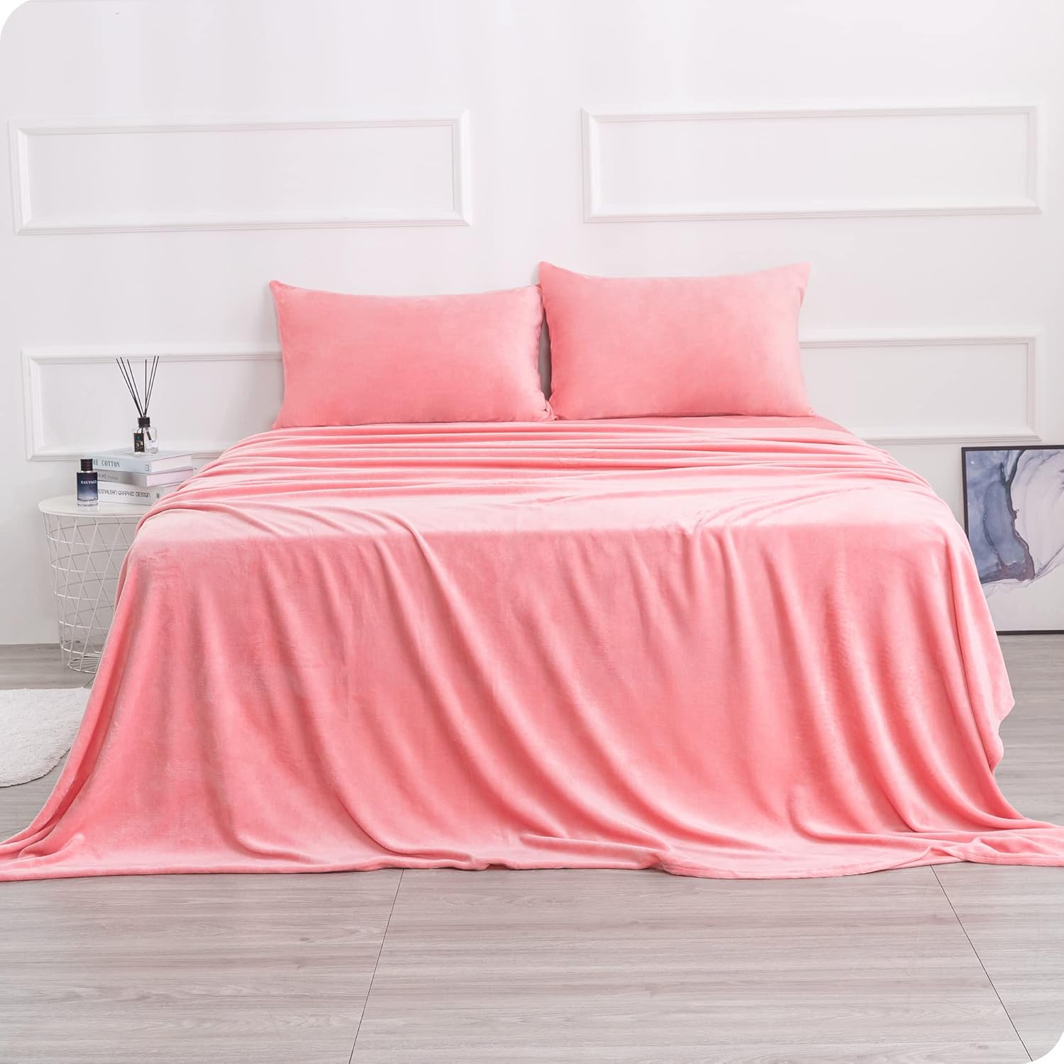 Best Season Velvet Plush Sheet Set Full Size 4 Piece