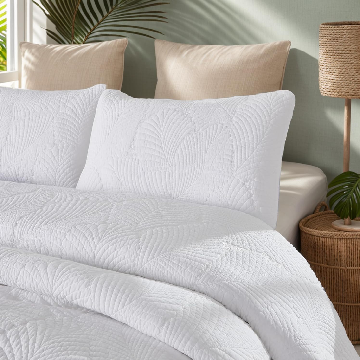 Brandream Cotton Luxury Queen Quilt Set 3-Piece