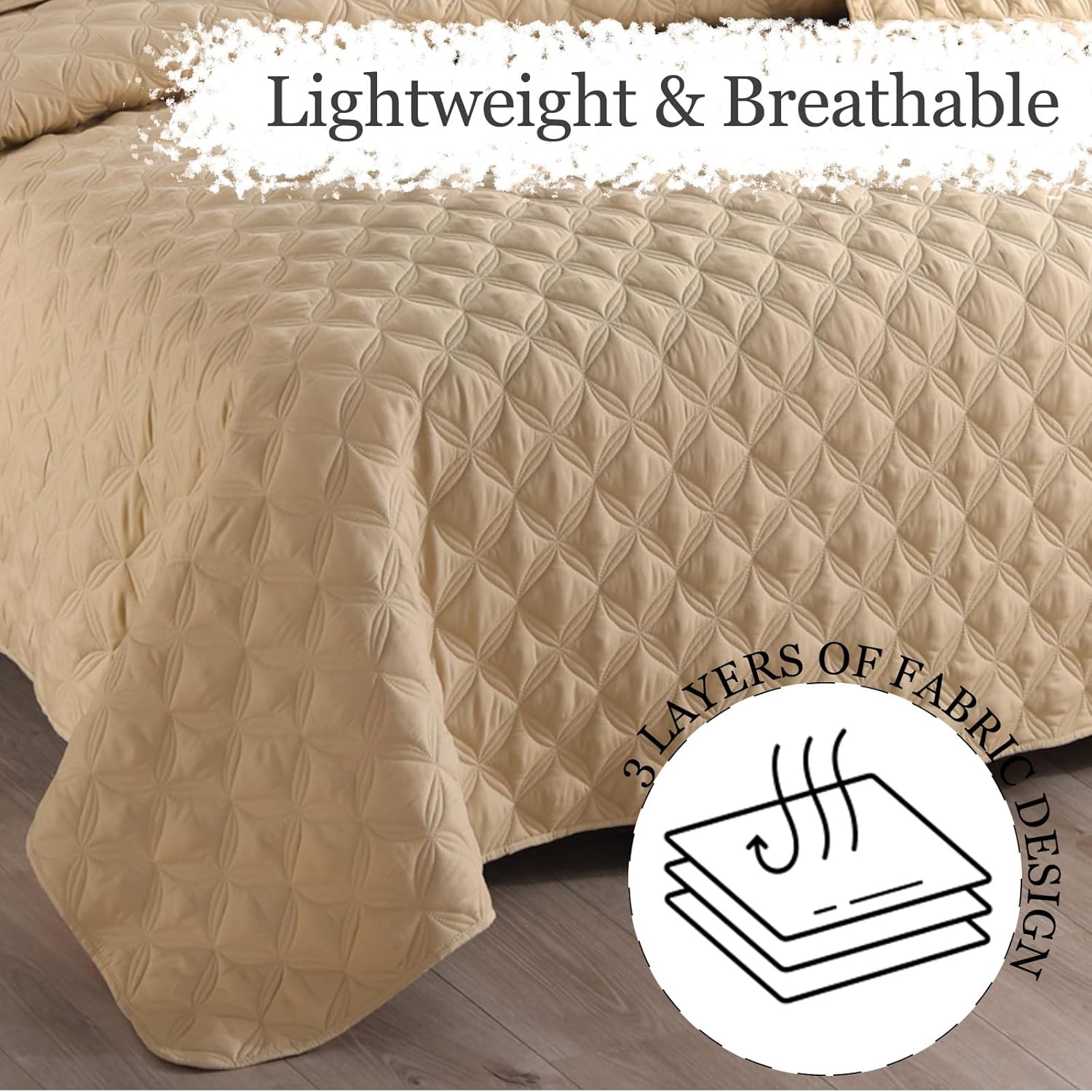 Exclusivo Mezcla King Quilt Set 3 Pieces