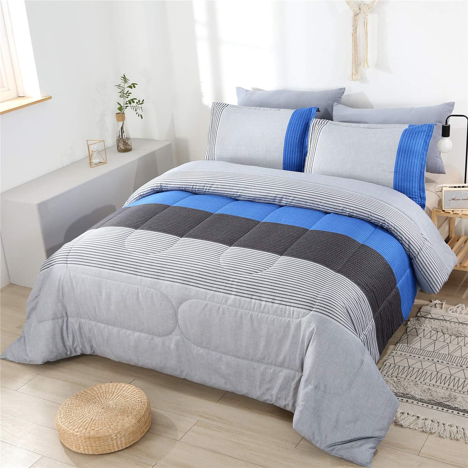 PERFEMET Olive Green Queen Comforter Set 3 Pieces 1