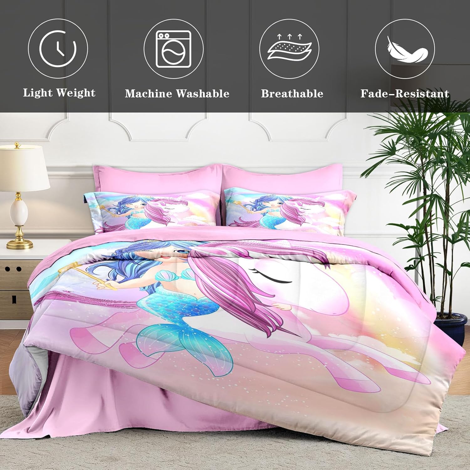 WeCozy Twin Comforter Set with Pillowcase Sham 1