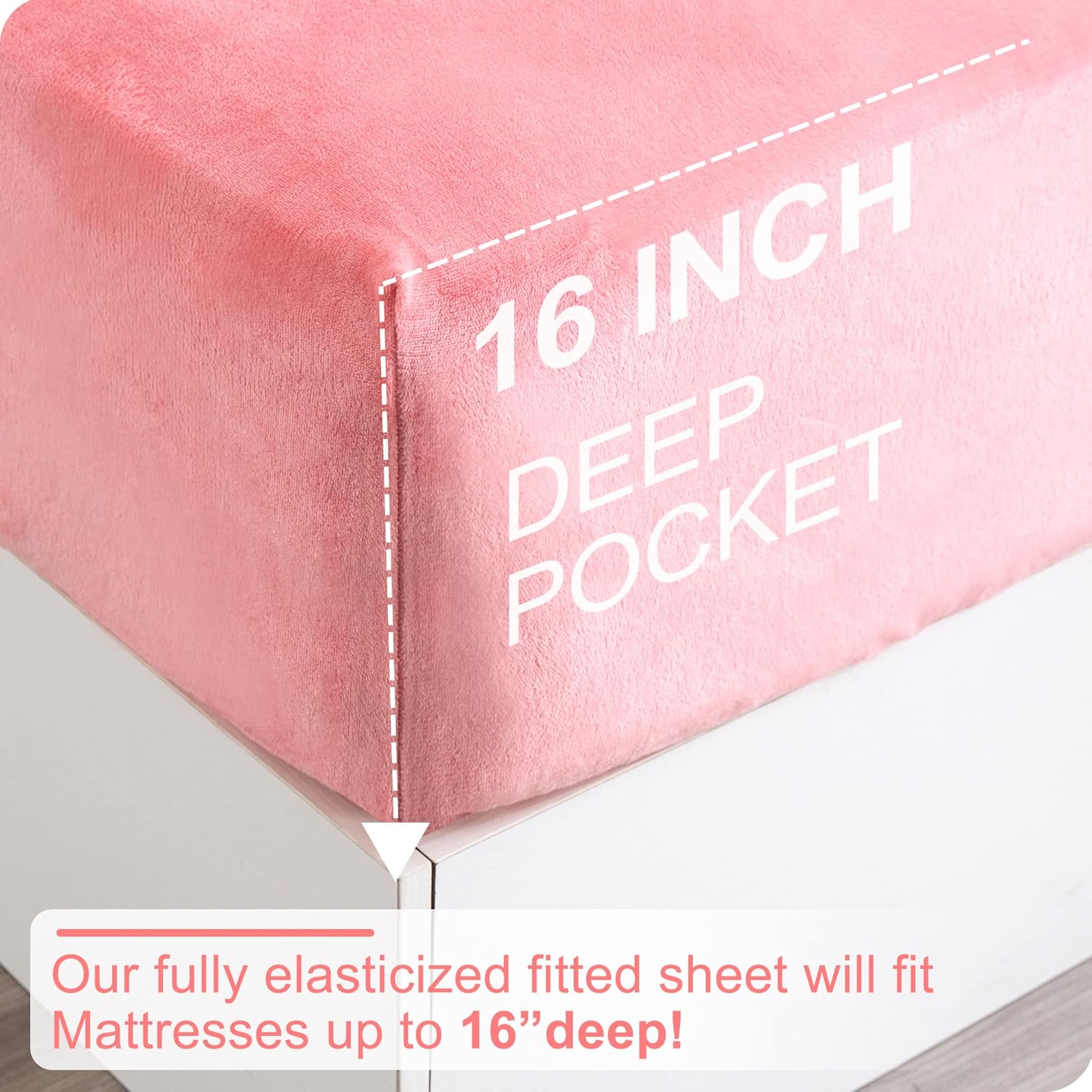 Best Season Velvet Plush Sheet Set Full Size 4 Piece