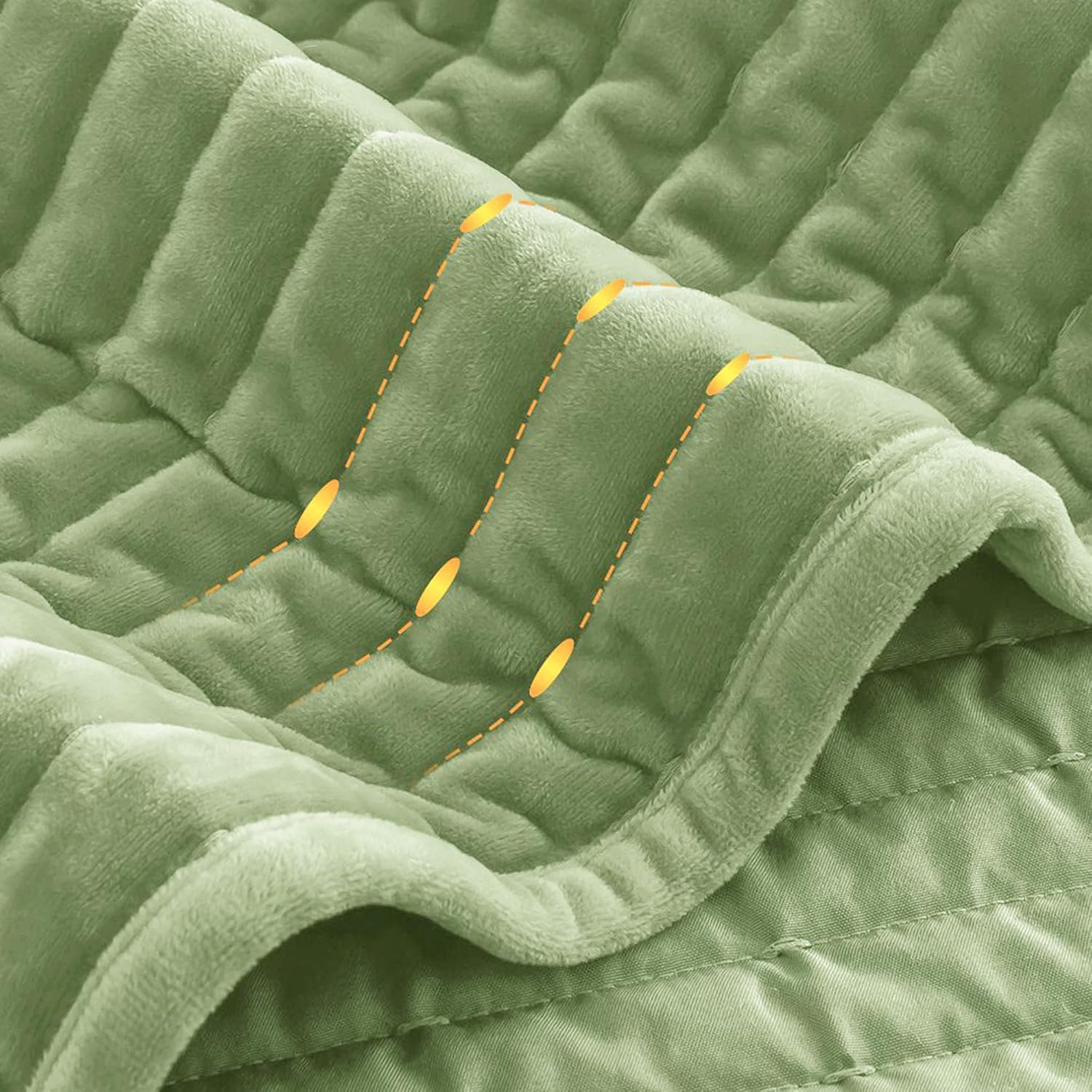 SHALALA Velvet Quilt Set King Size Vertical Striped