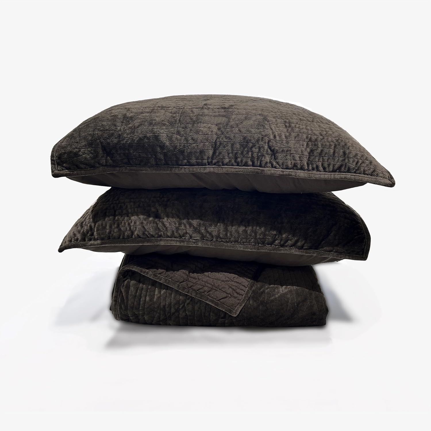 Wonderful Velvet Quilt Set - Queen Size 106x94 All Season