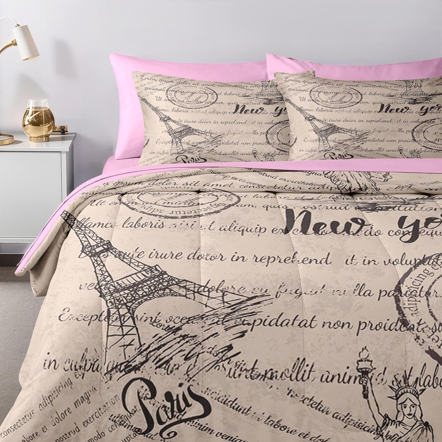 Nesker 7 Pcs Comforter Set King Size