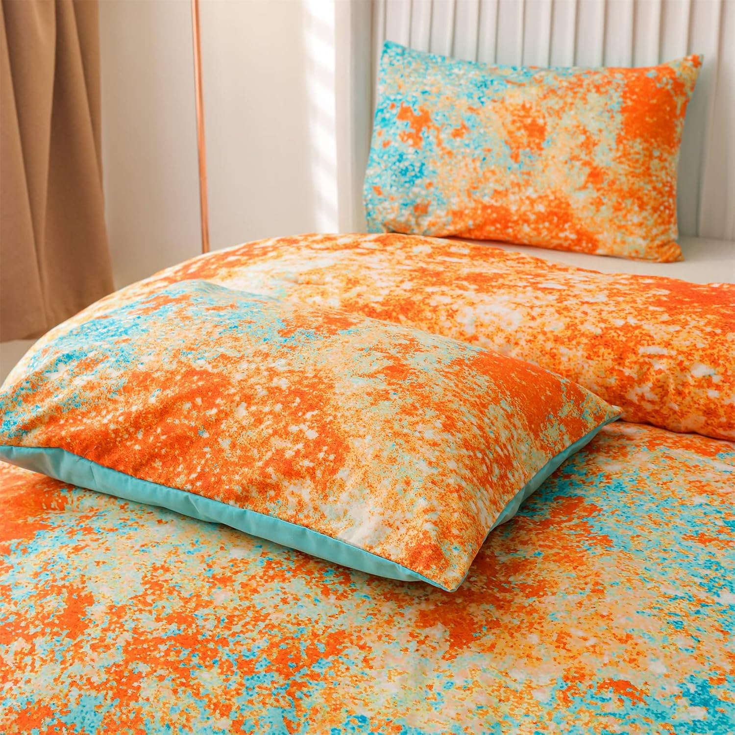 Aimuan Abstract Blue Comforter Set for Kids Teen 1