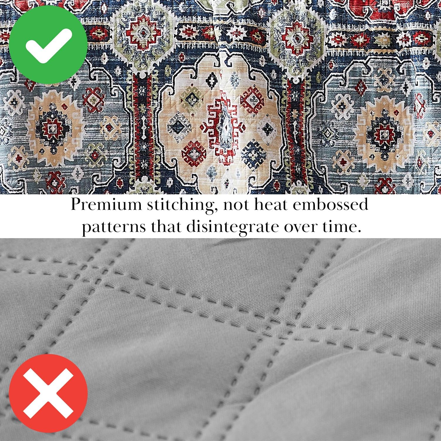 Southshore Fine Living Kilim Collection Oversized Queen Quilt Set