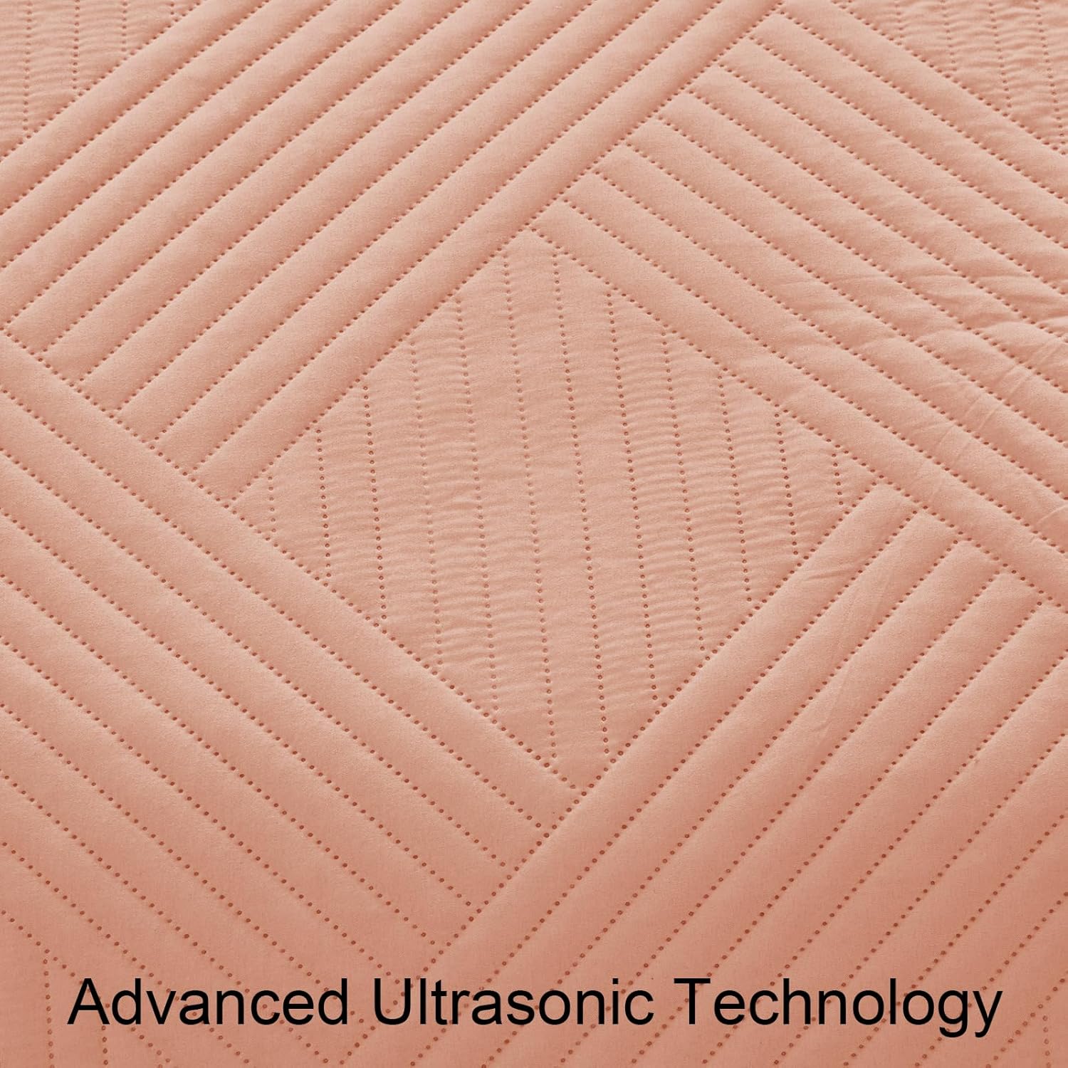 Whale Flotilla King Quilt Set with Embossed Pattern 96x104 Inches Pink