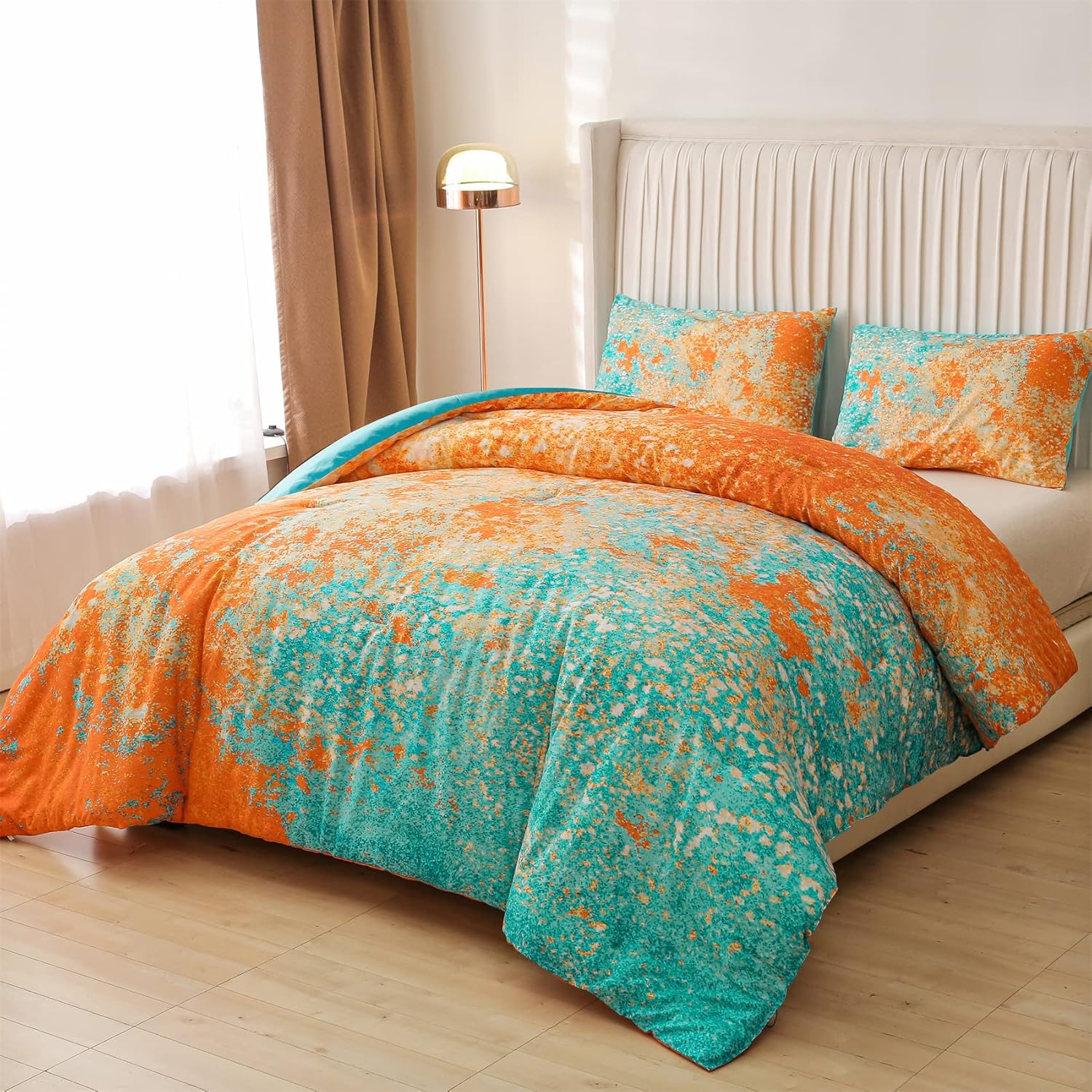 Aimuan Abstract Blue Comforter Set for Kids Teen 1