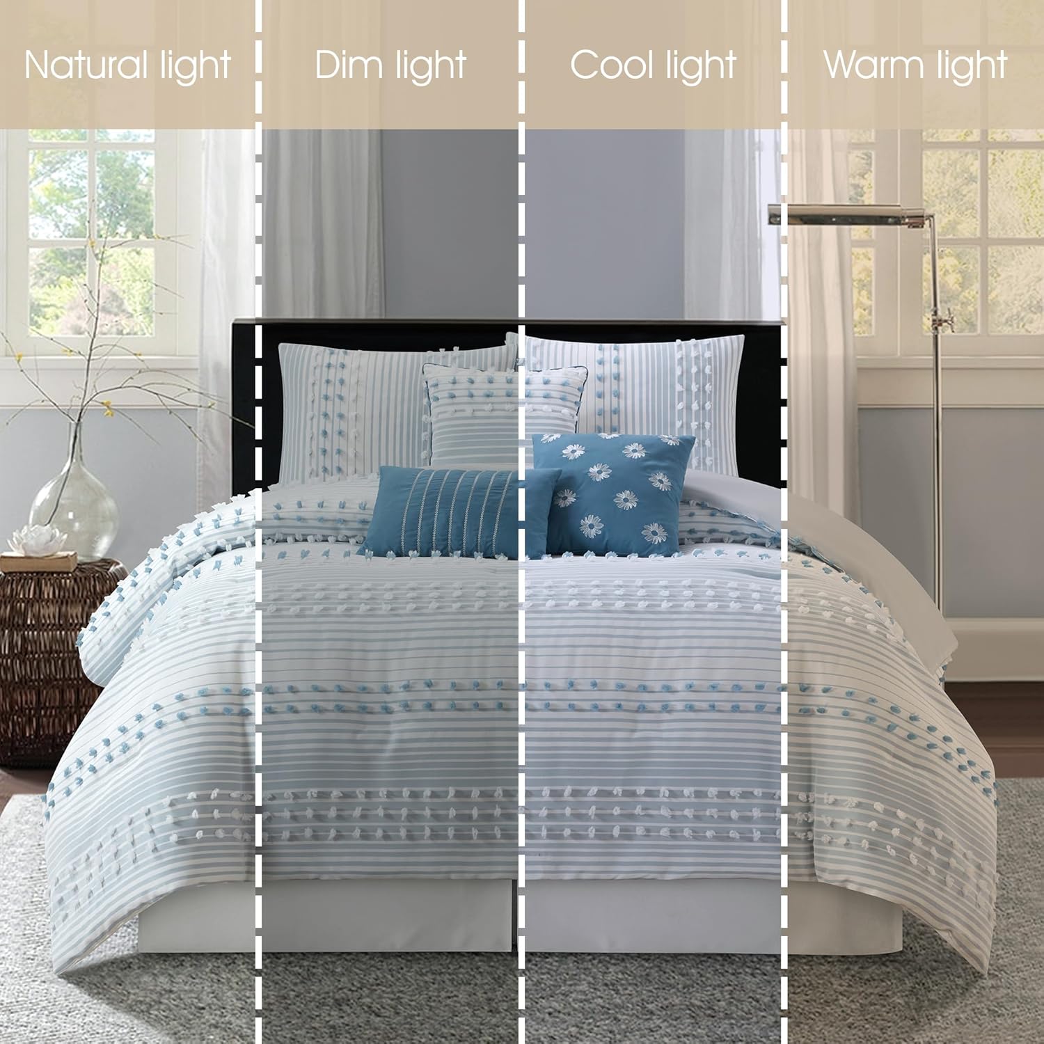 Stratford Park Azure Comforter Set California King 1