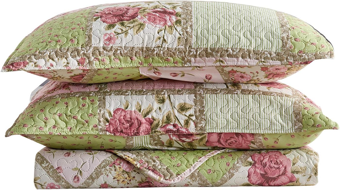 JML Quilt Set 3 Pieces Garden Pattern King Size
