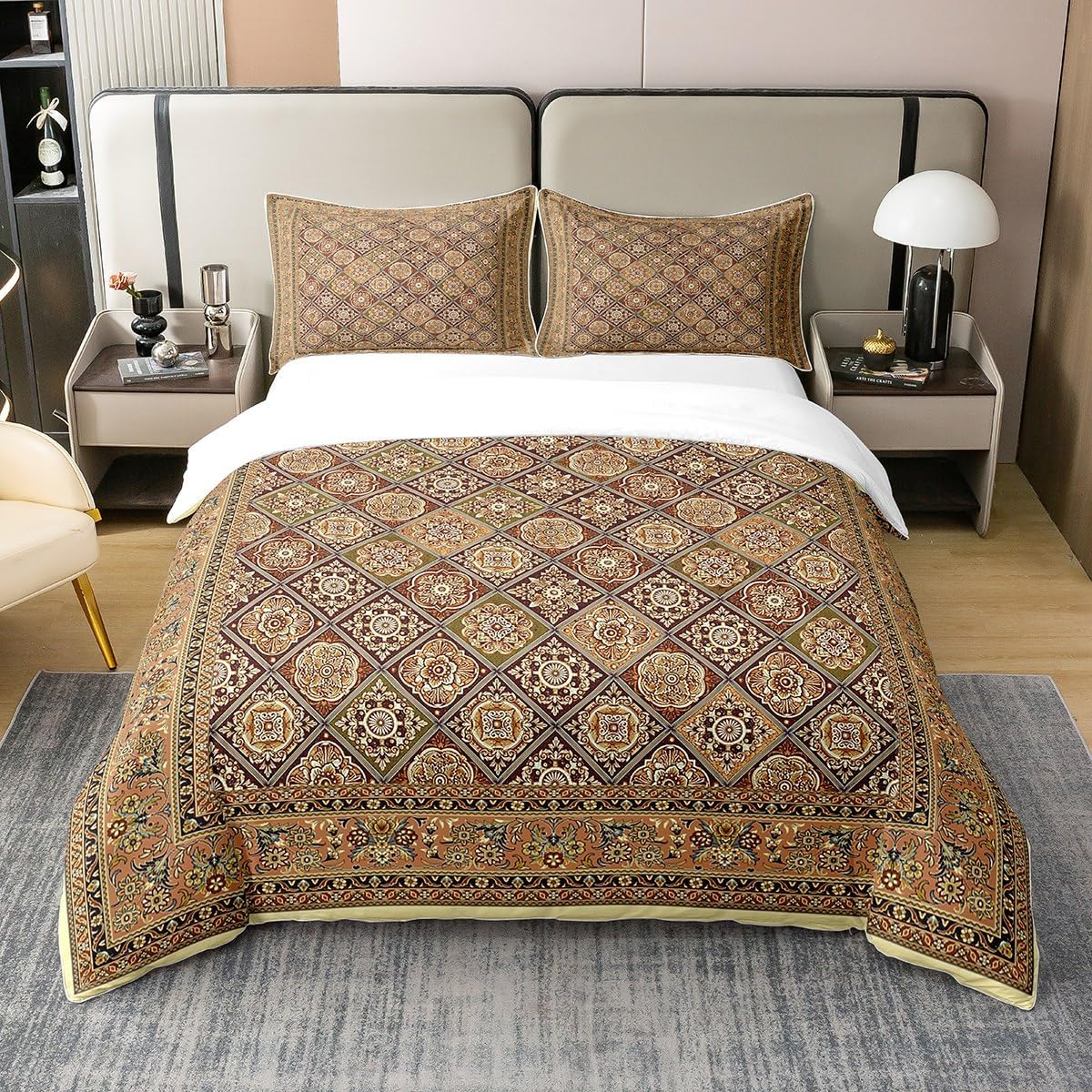 Feelyou Boho Paisley Duvet Cover Set for Kids 1