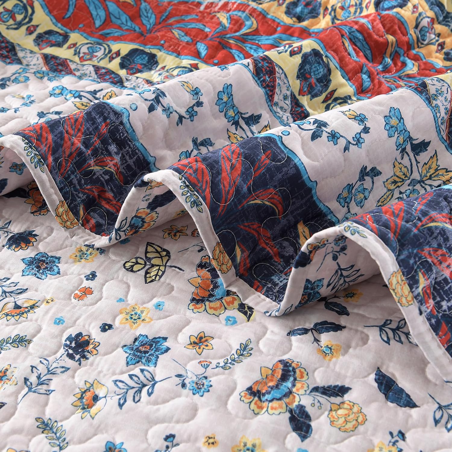 HORIMOTE HOME Boho Style Queen Quilt Set 1
