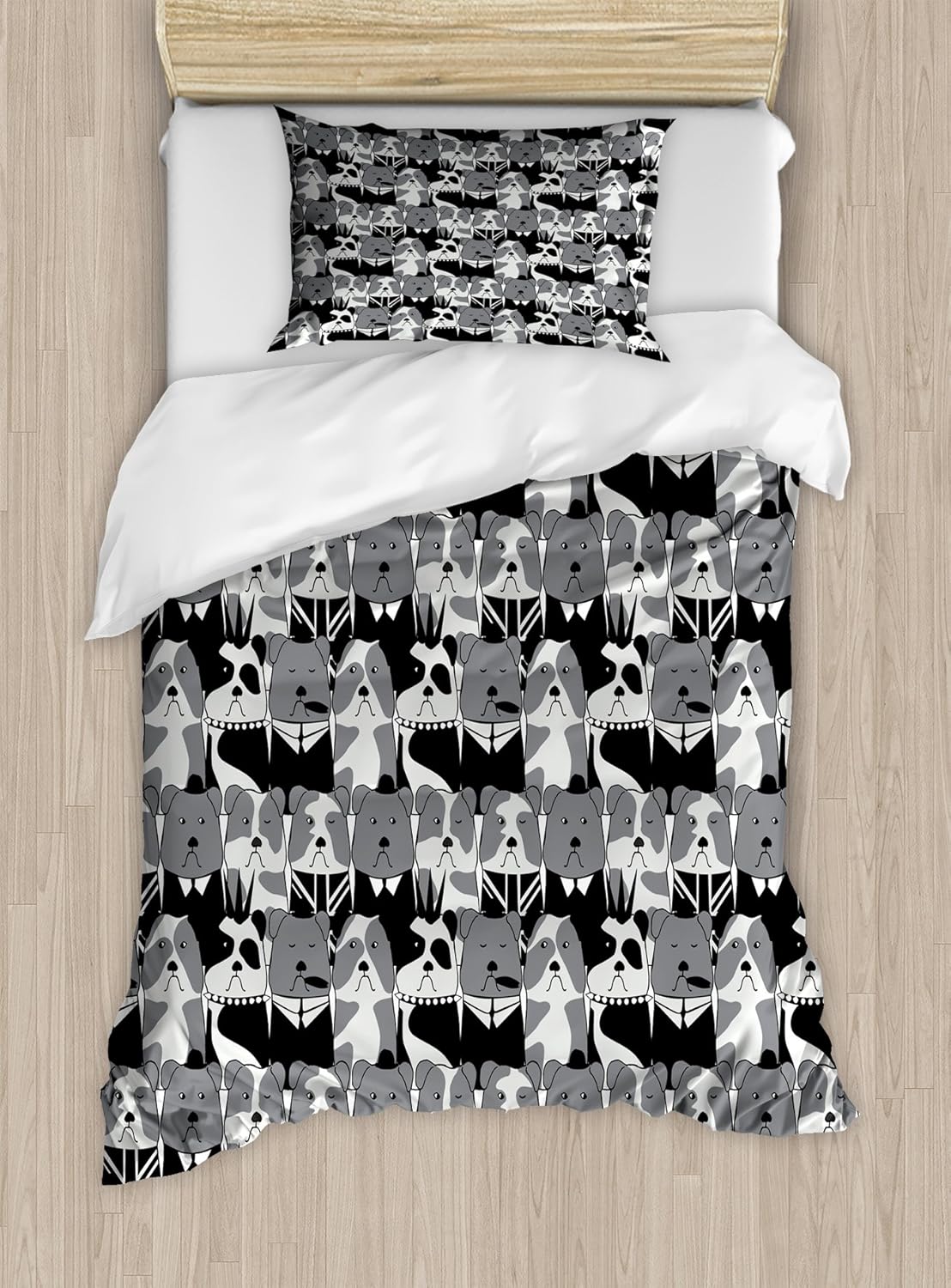 Ambesonne Bulldog Duvet Cover Set Twin Size 1