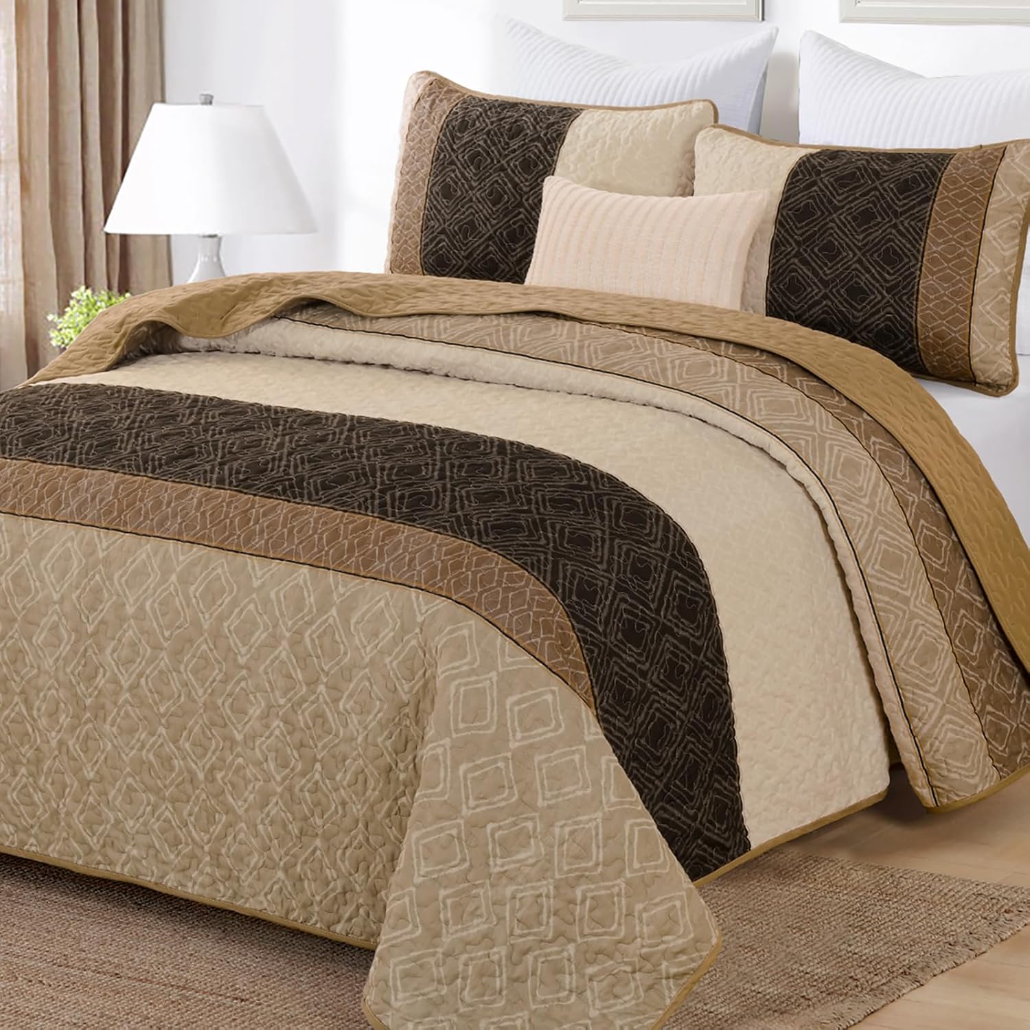 Cottolester Boho King Size Quilt Set