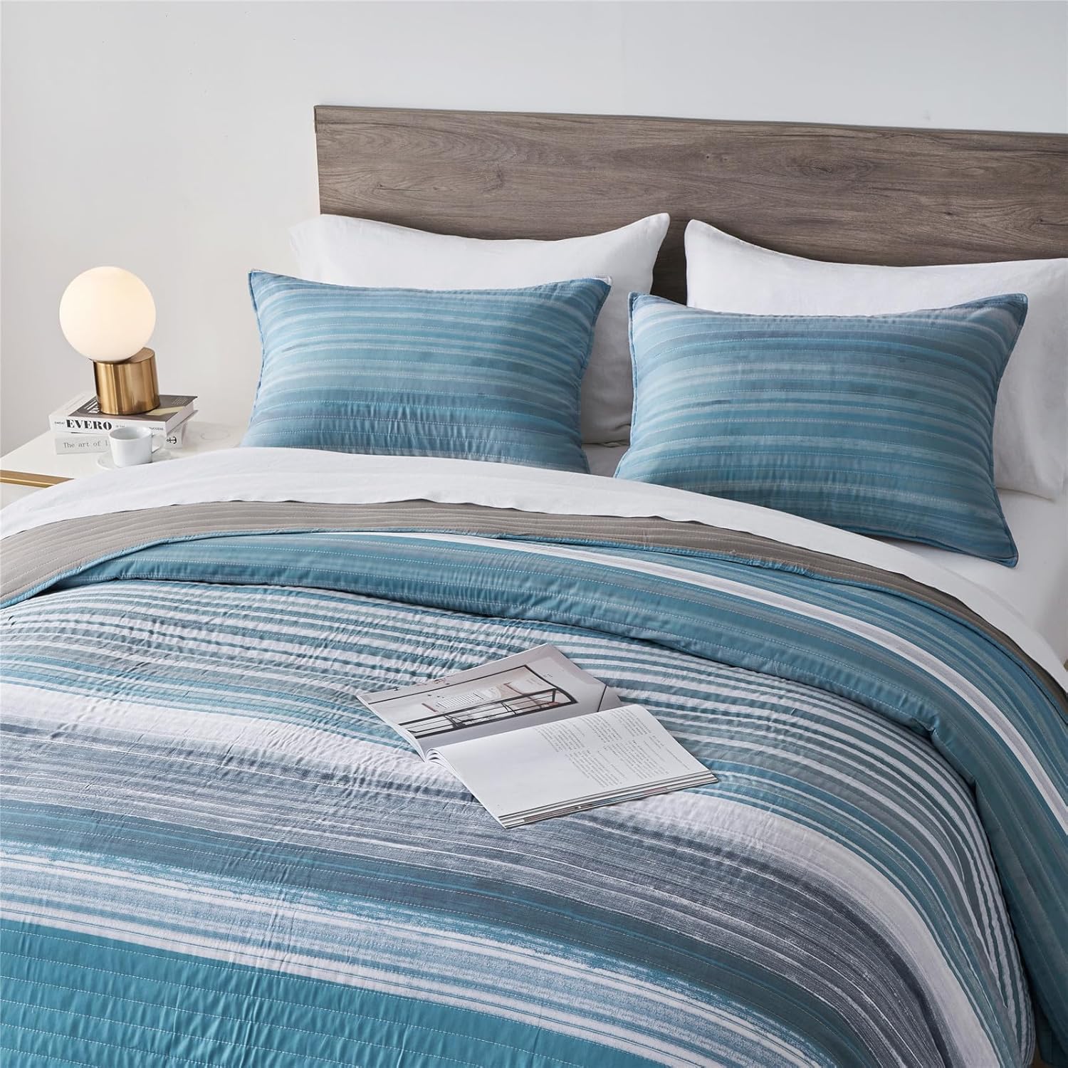 KAKIJUMN Twin Quilt Set with Pillow Sham