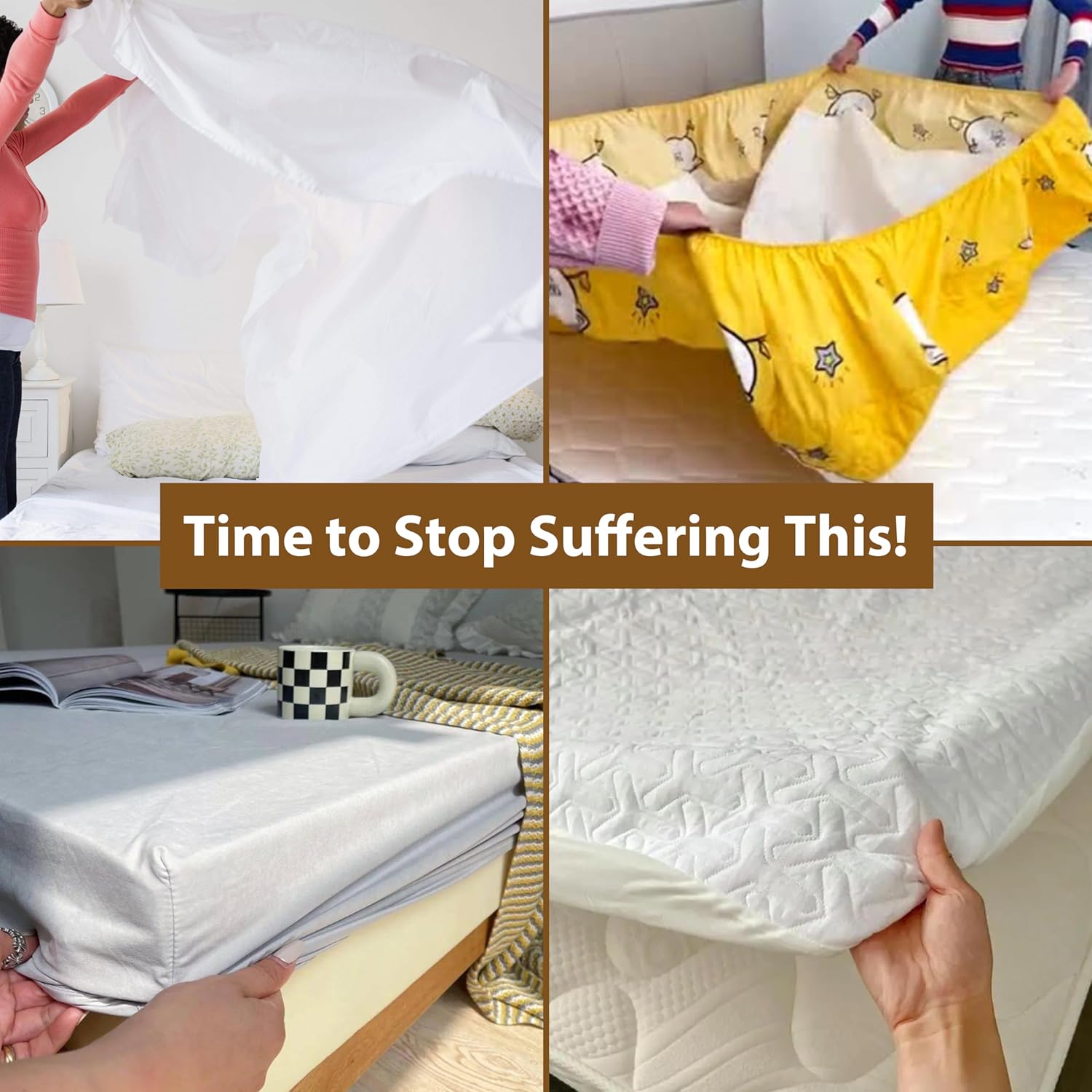 ALLFULL Fitted Sheet Straps for Full Mattress