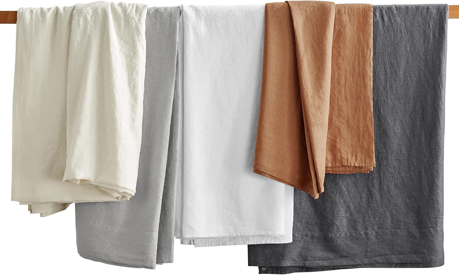 Levtex Home Linen Sheet Set Twin XL Light Grey