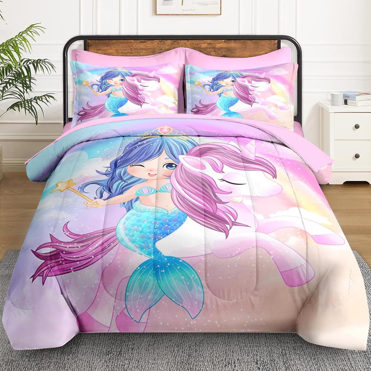 WeCozy Twin Comforter Set with Pillowcase Sham 1