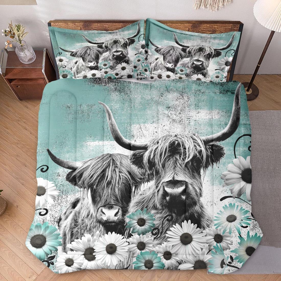 WeCozy King Size Comforter Set with 2 Pillowcases