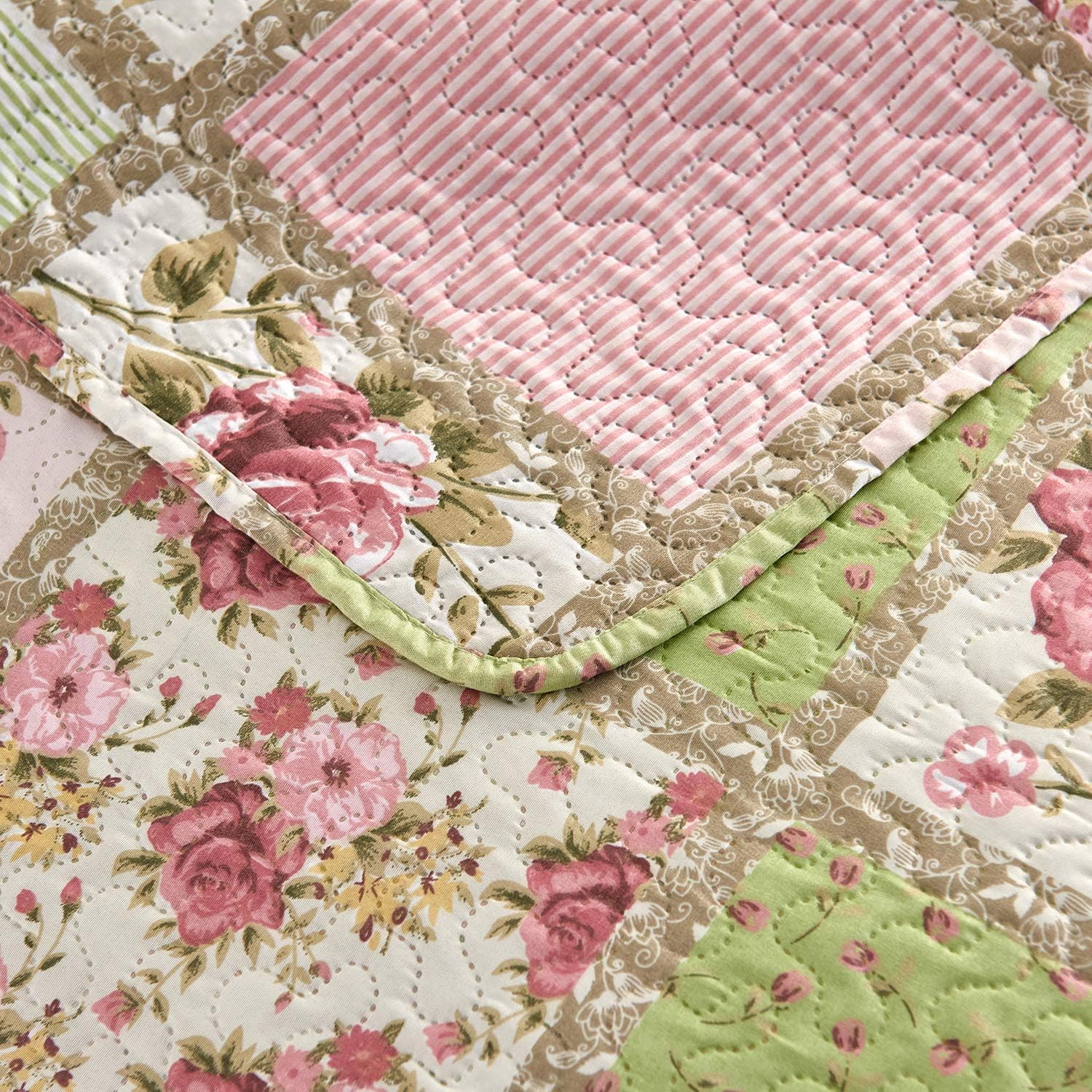JML Quilt Set 3 Pieces Garden Pattern King Size