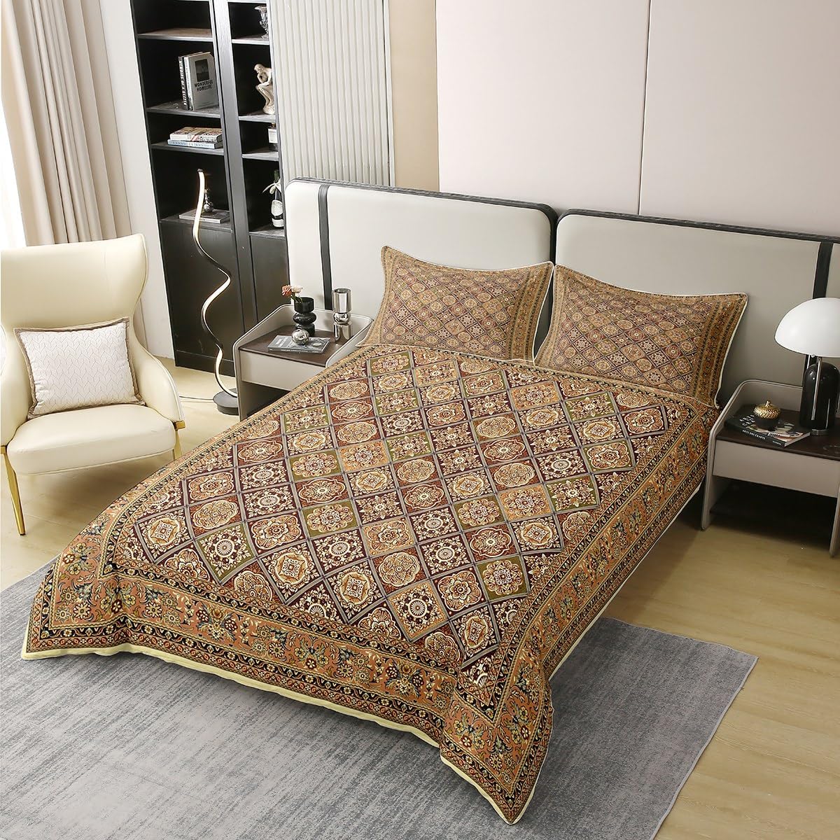 Feelyou Boho Paisley Duvet Cover Set for Kids 1