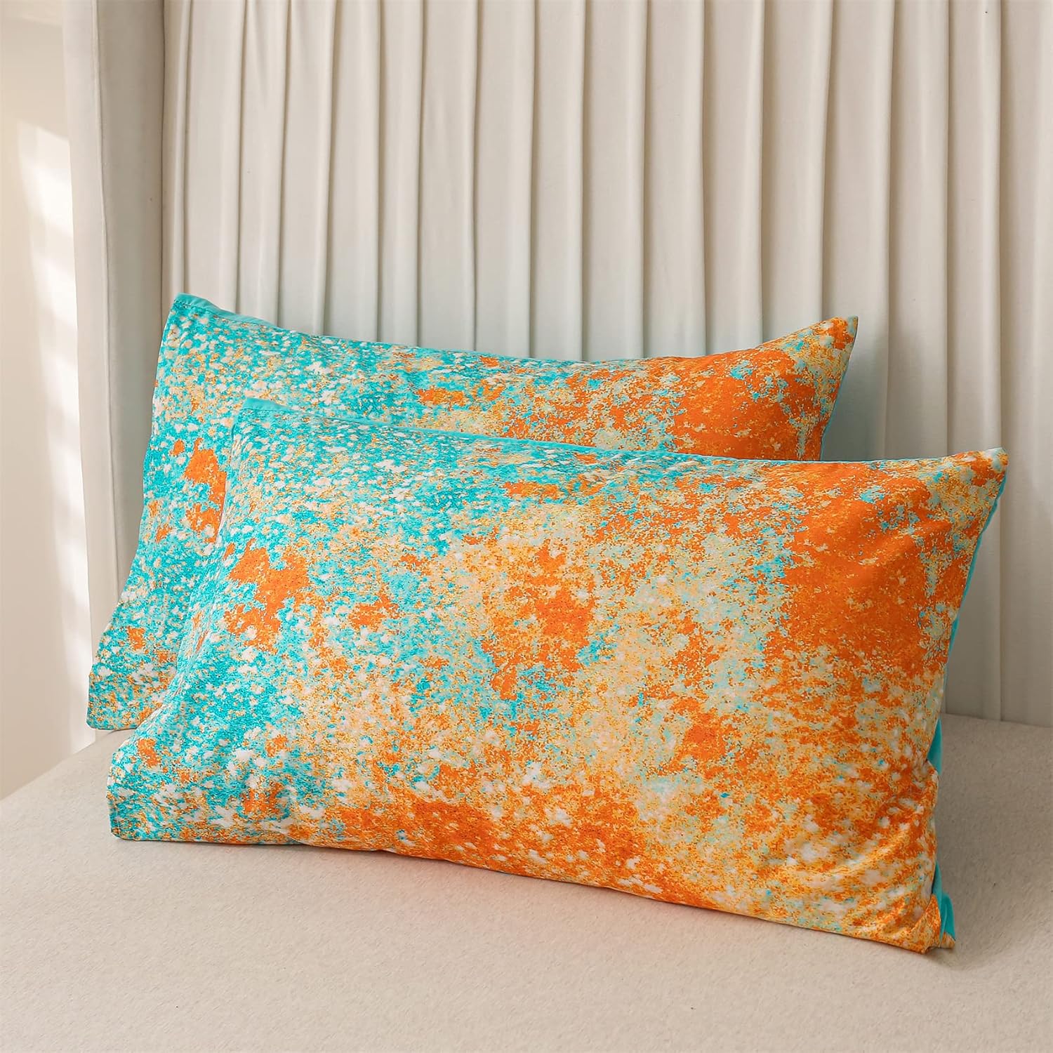 Aimuan Abstract Blue Comforter Set for Kids Teen 1