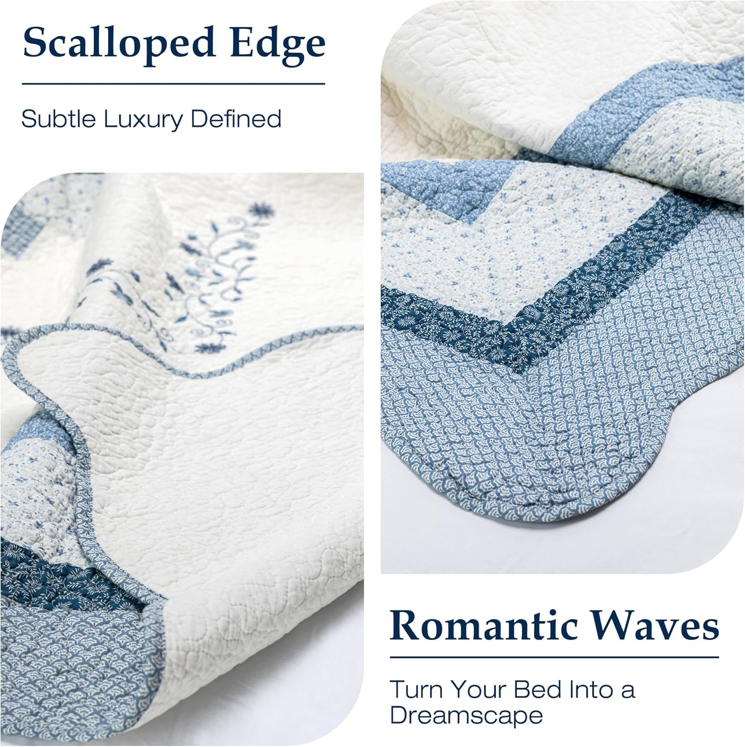 ELEGANT LIFE HOME All-Season Cotton Quilt Set