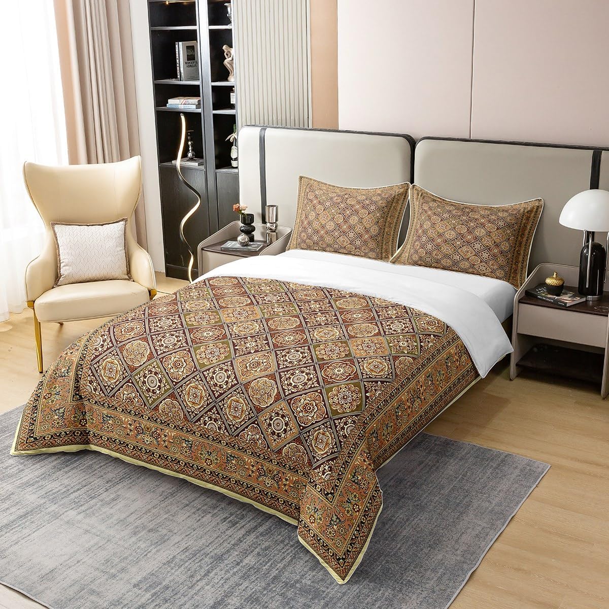 Feelyou Boho Paisley Duvet Cover Set for Kids 1