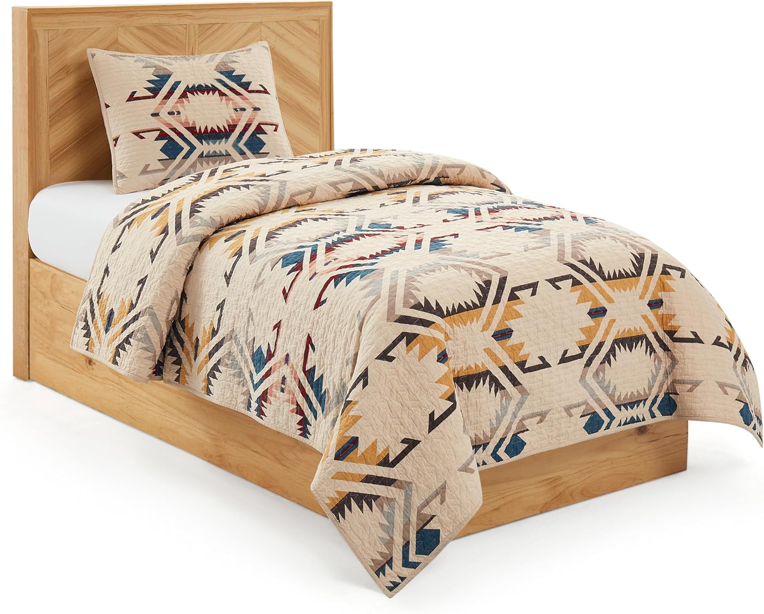 Pendleton White Sands Twin Quilt Set with 1 Sham 1