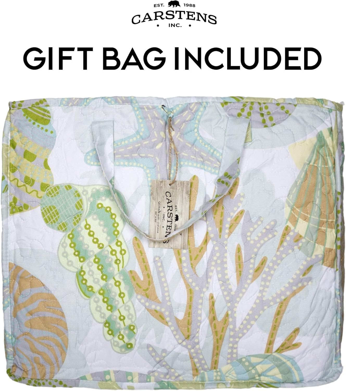 CARSTENS Coastal Beach Quilt Set Twin 2-Piece