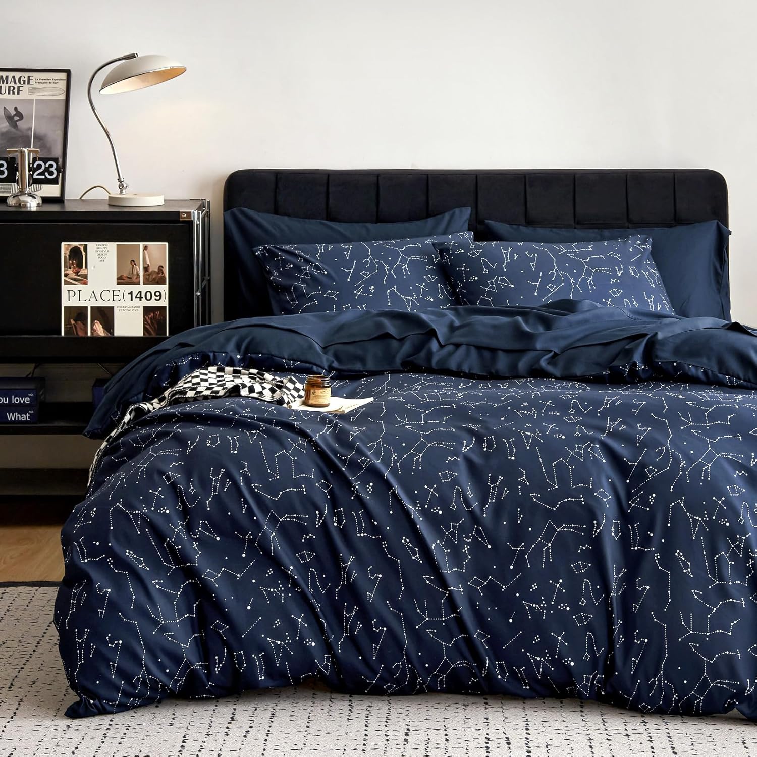 Wake In Cloud Constellation Comforter Set Queen 7 Pieces