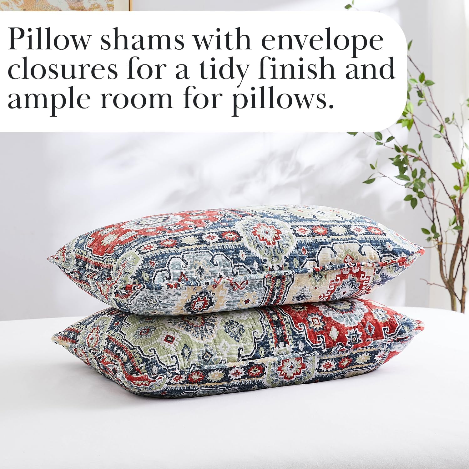Southshore Fine Living Kilim Collection Oversized Queen Quilt Set
