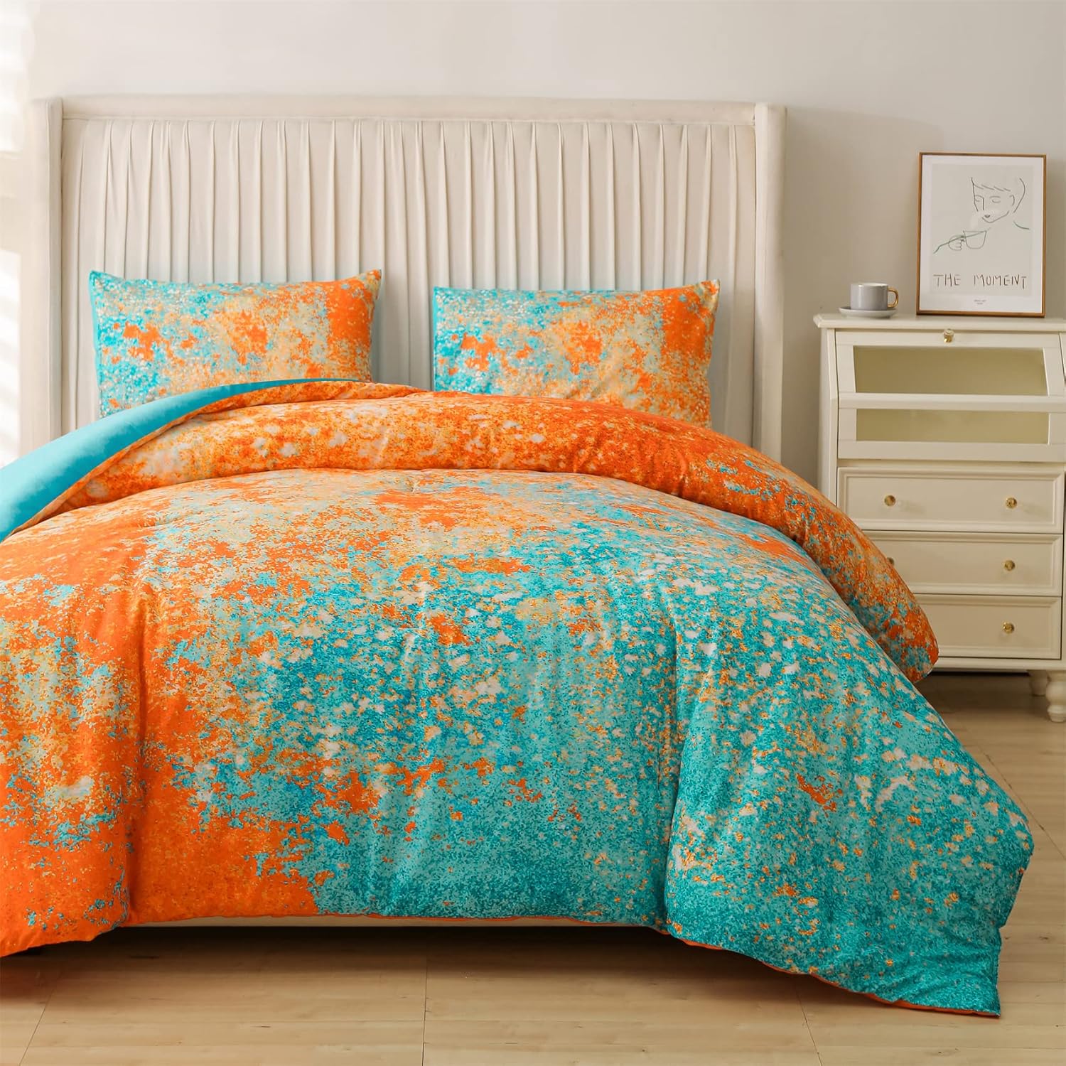Aimuan Abstract Blue Comforter Set for Kids Teen 1