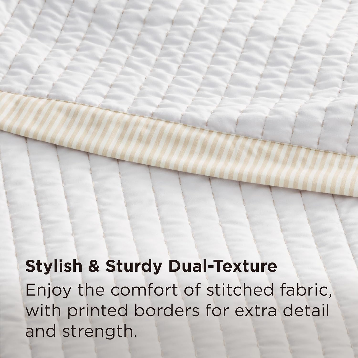 Bedsure King Quilt Set - Lightweight Microfiber Corduroy Mix